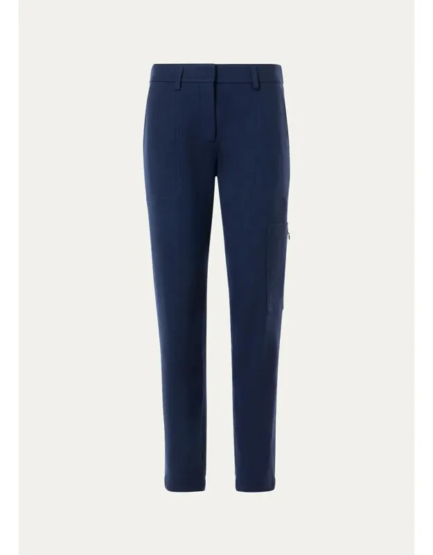 Mila Wool Tapered-leg Ankle Cargo Pants