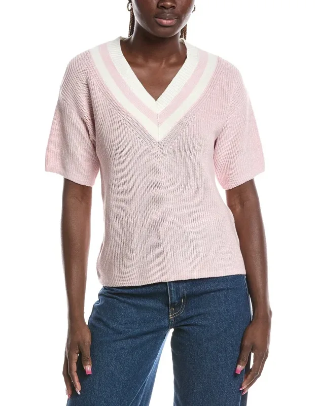 Mini Cable Tennis Linen-blend Sweater