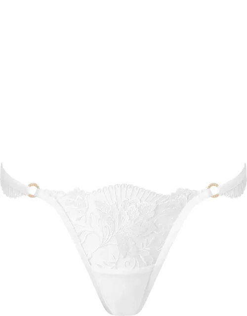 Gabriella Floral Embroidered Thong