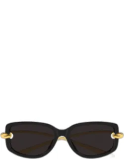 Temple Knot Rectangular Sunglass