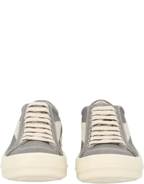 Textured Cotton Low-top Sneakers