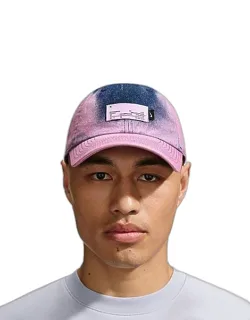 Unstructured Denim Painter's Strapback Hat