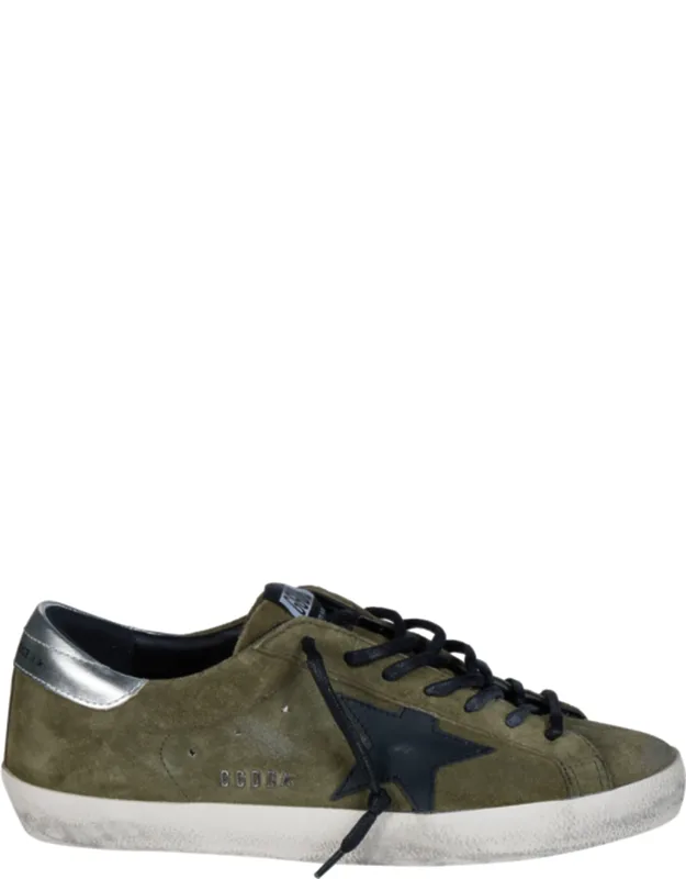 Super Star Distressed Suede Sneakers