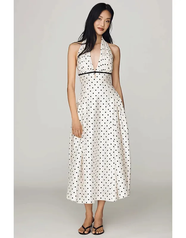Drop-waist Halter Dress