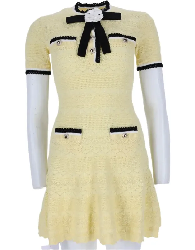 Textured Knitted Mini Dress
