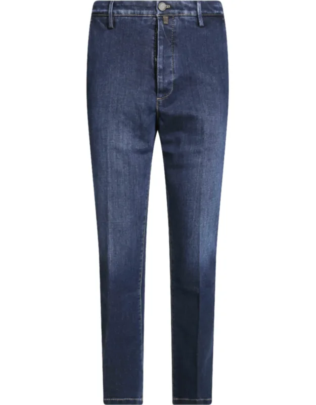 Straight-leg Denim Jeans