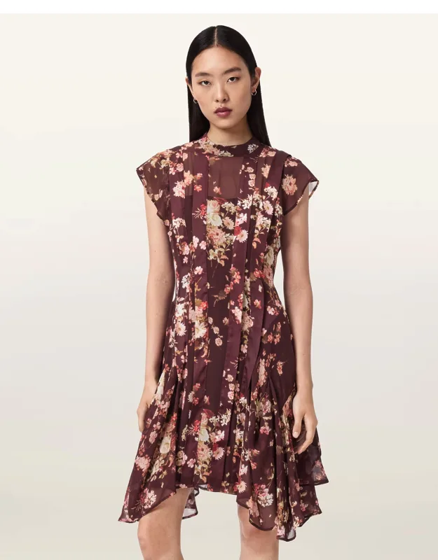 Fleur Asymmetric Floral Dress