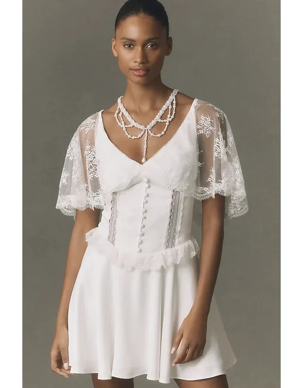 Flutter Sleeve Mini Dress