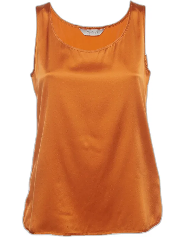 Silk Blend Satin Tank Top