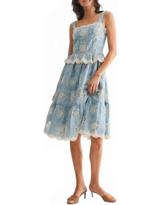 Floral Lace Midi Dress