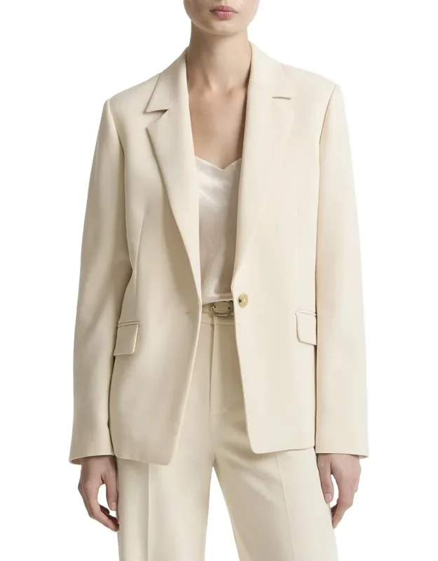 Soft Sculpture Single Breasted Blazer