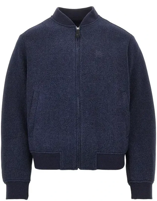 Jersey Jacket With Jacquard Arnica Motif