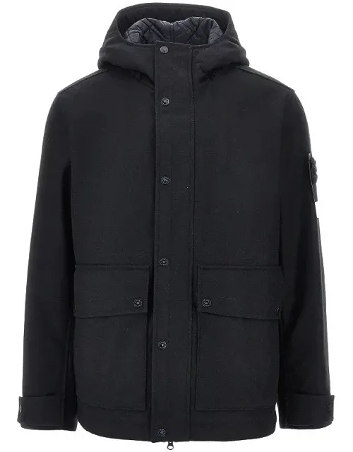Flannel Jacket With Logo Badge
