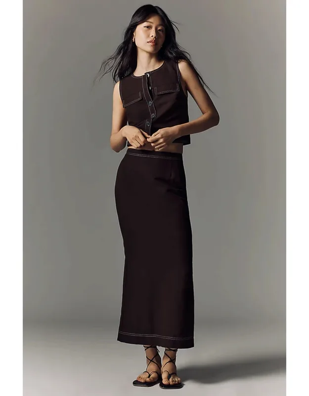 Linen Maxi Skirt
