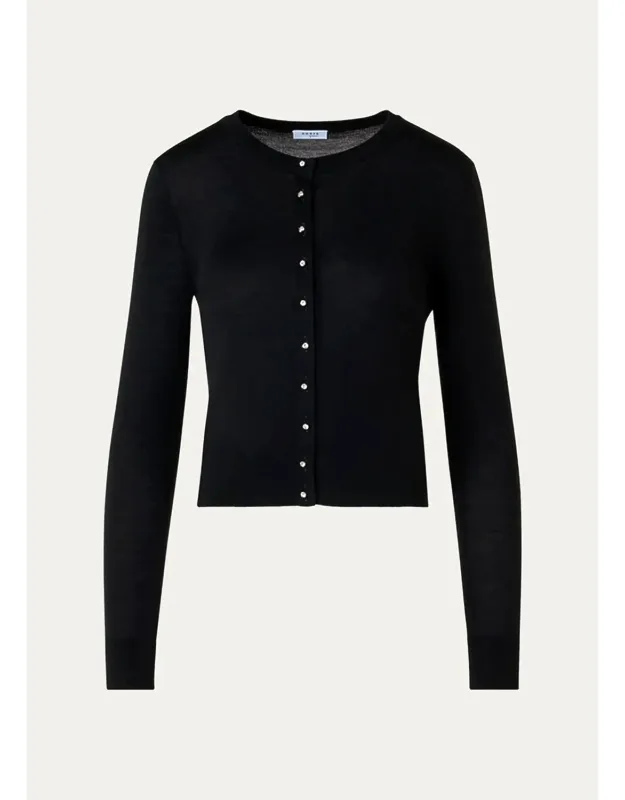 Merino Wool Crewneck Cardigan