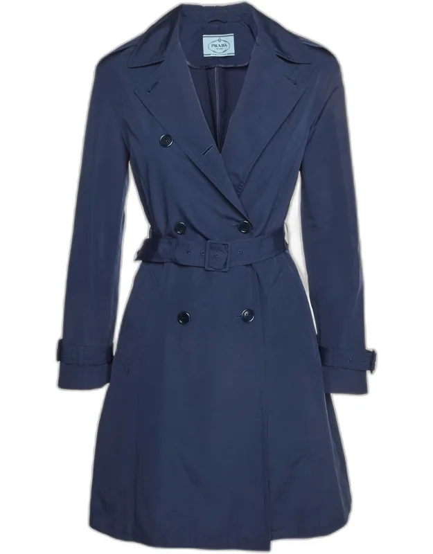 Gabardine Double Breasted Trench Coat