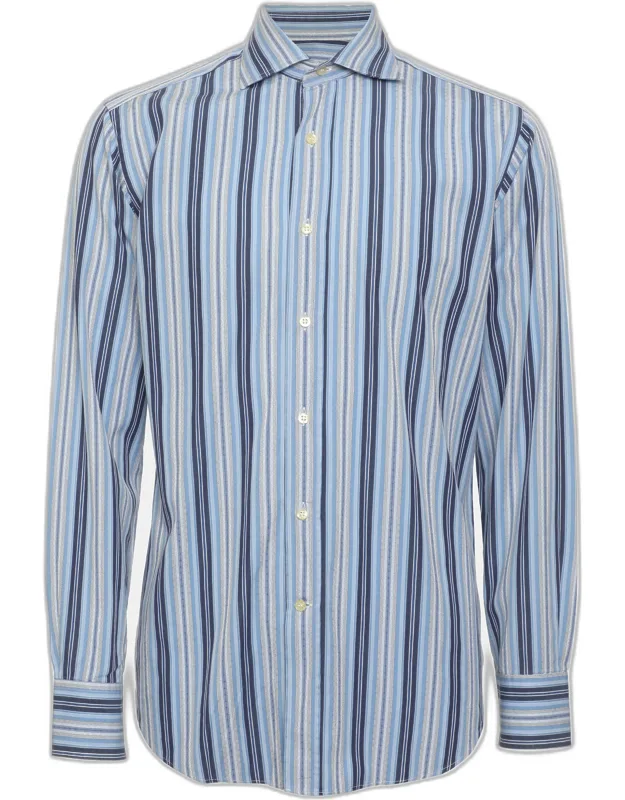 Cotton Stripe Long Sleeve Shirt