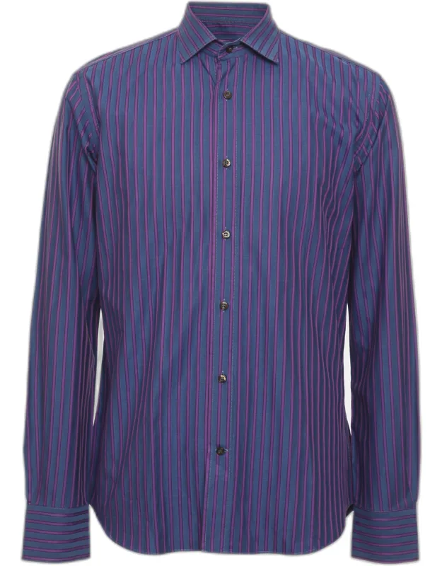 Cotton Stripe Long Sleeve Shirt