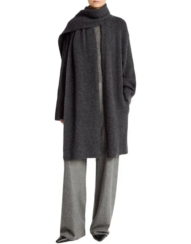 Wool-blend Car Coat