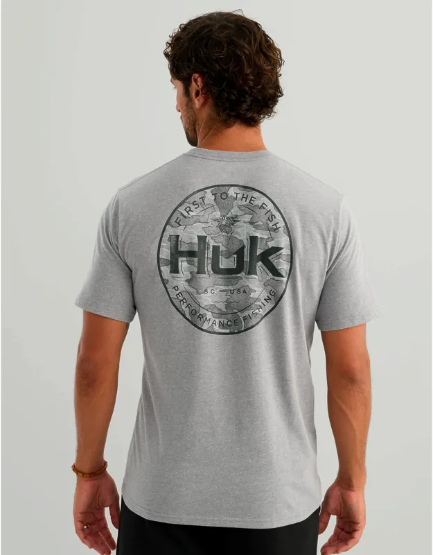 Huk Marlin Circle Pocket T-shirt - All-day Comfort, Performance Blend