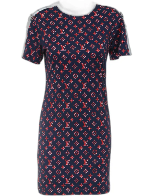 Monogram Cotton Mini Dress