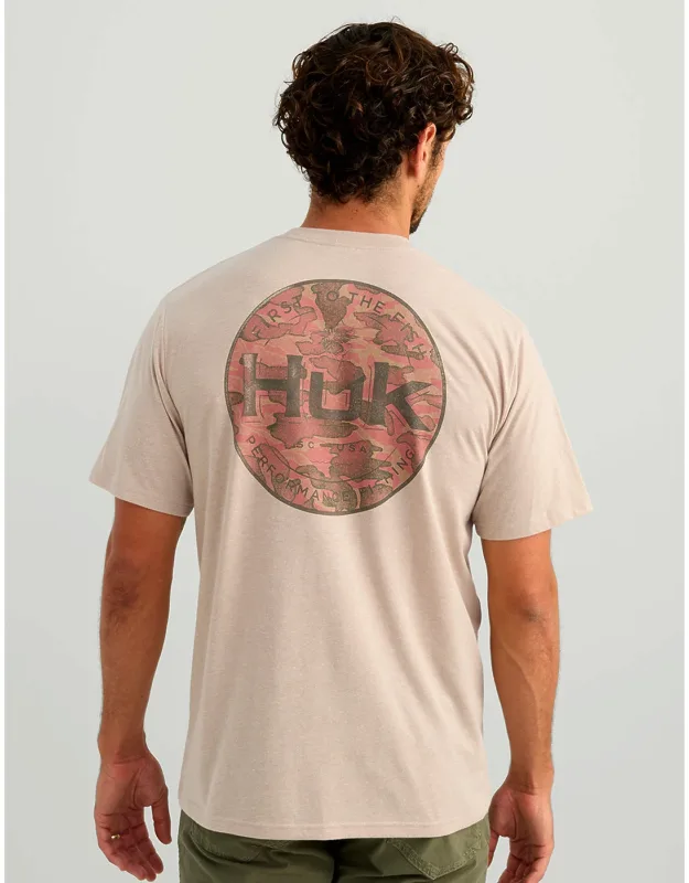 Huk Marlin Circle Pocket T-shirt - All-day Comfort, Performance Blend