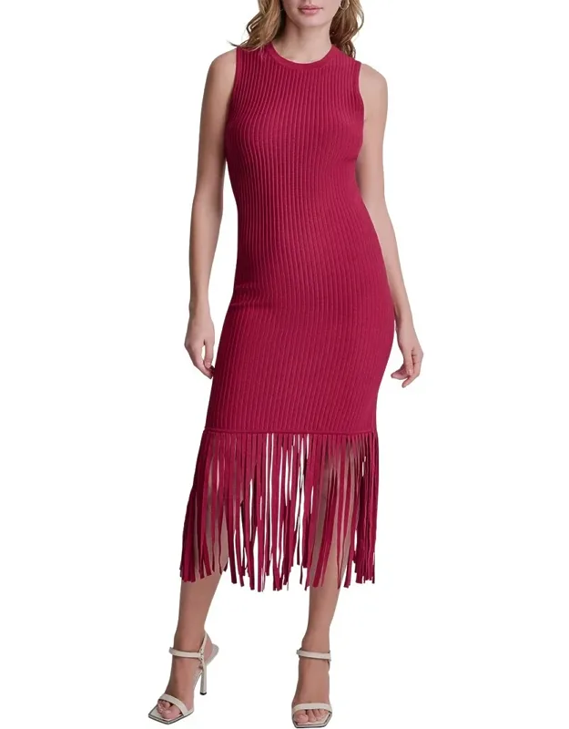 Fringe Sweaterdress