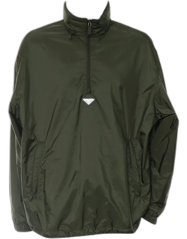 Logo Nylon Hooded Jacket
