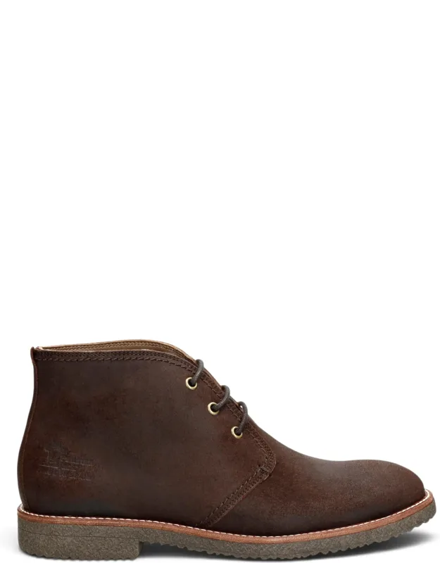 Leather Waterproof Lace-up Desert Boots