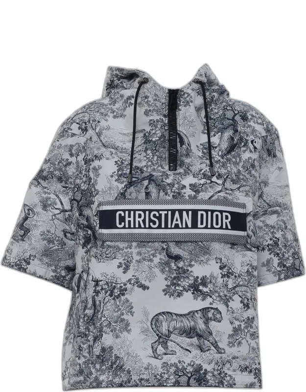 Cropped Toile De Jouy Hoodie Jacket