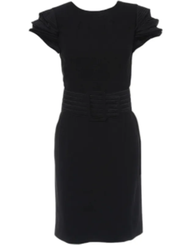 Ruffled Short Sleeve Dress