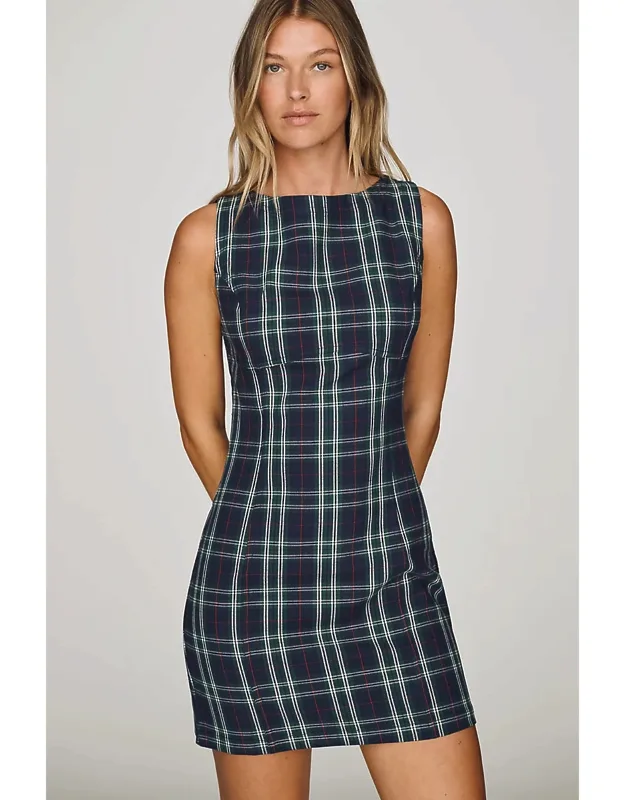 Percie Plaid Mini Dress