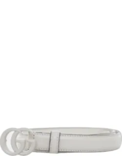 Gg Marmont Enamel Monochrome Thin Belt