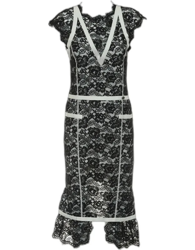 Cc Waist Sleeveless Lace Dress