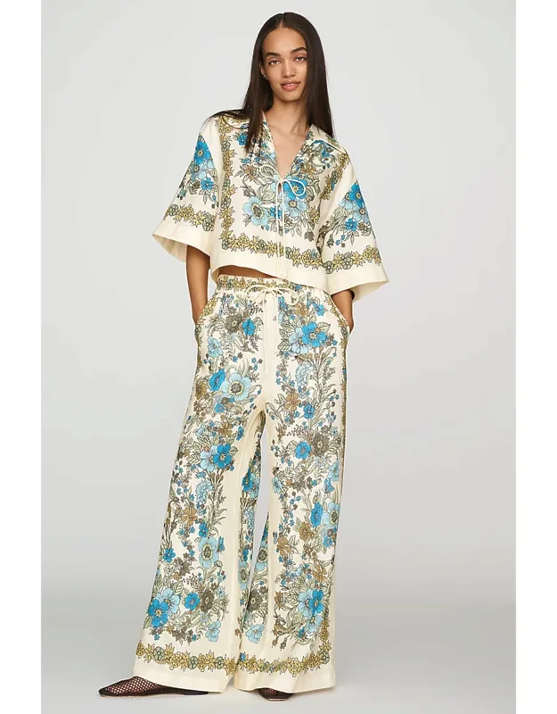 Linen Wide-leg Pants