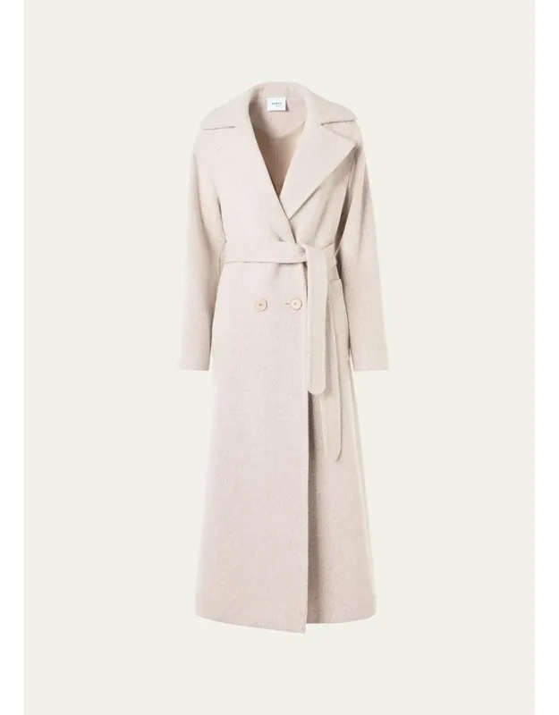 Herringbone Wool Coat