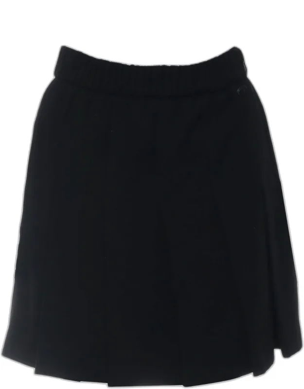 Wool Pleated Mini Skirt