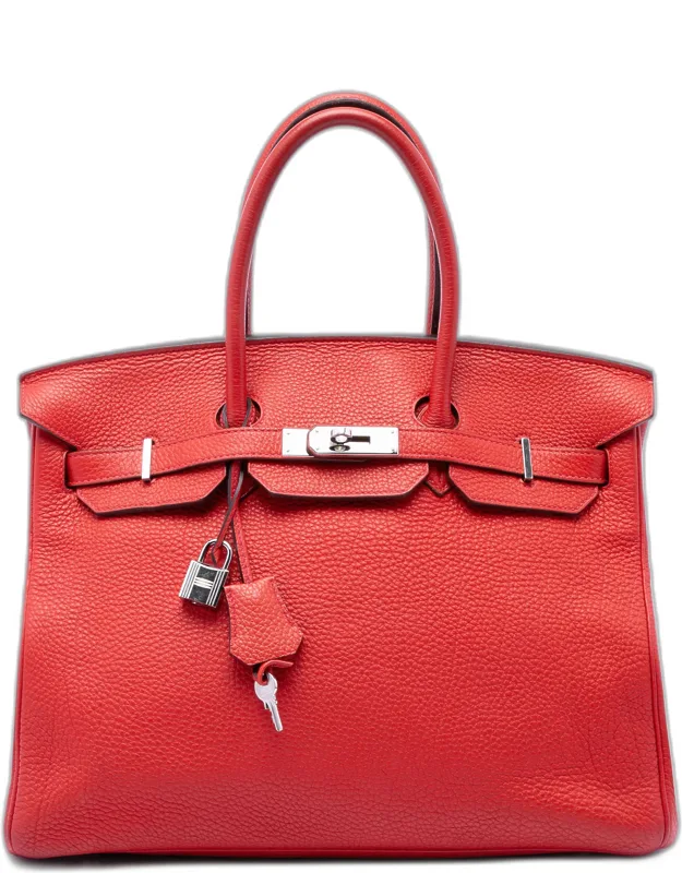Birkin 35 Togo Calfskin Leather Top Handle Bag