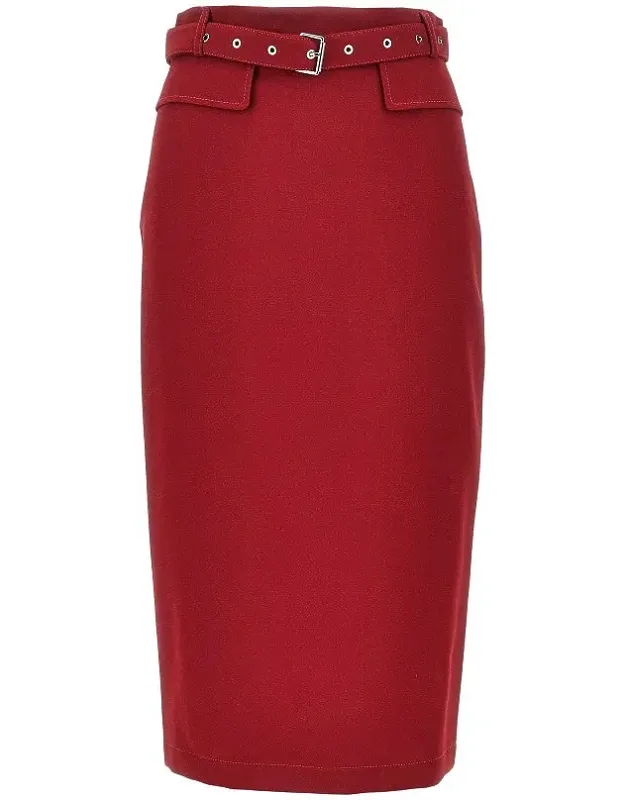 Viscose-blend Crêpe Skirt