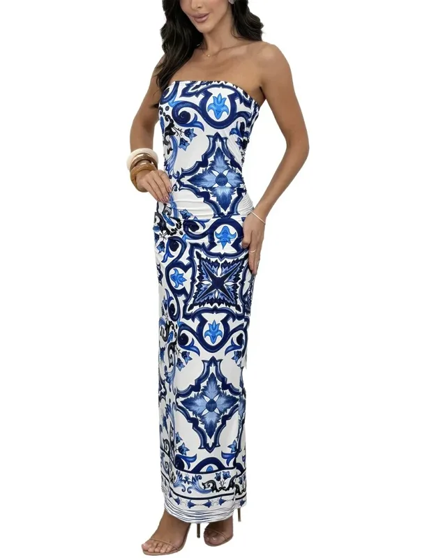 Off-the-shoulder Maxi Dress