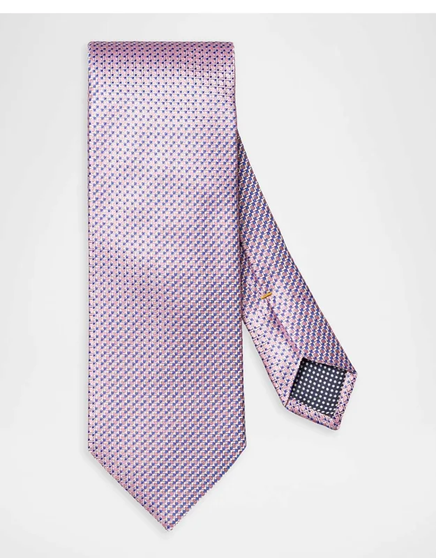 Micro-geometric Jacquard Silk Tie