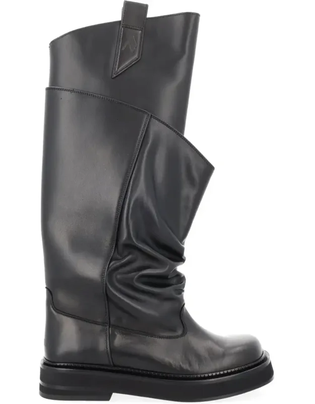Passeggiata Mid-calf Slouchy Leather Boots