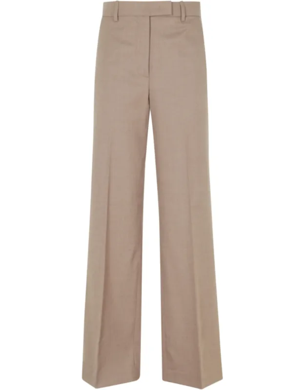 Crease Straight-leg Wool Formal Pants