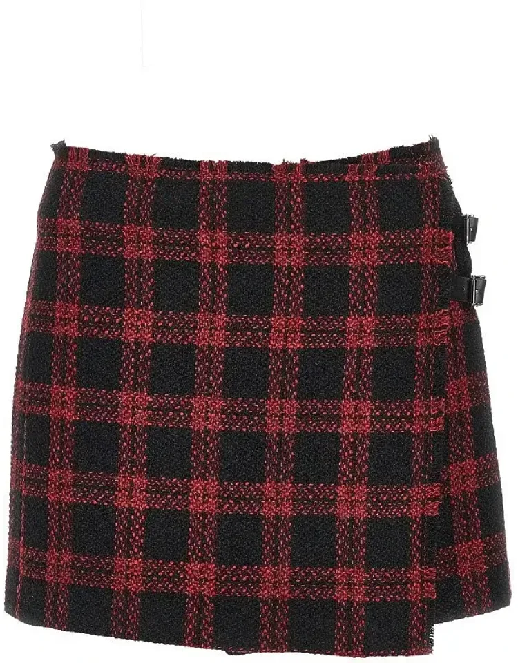 Check Tweed Mini Skirt