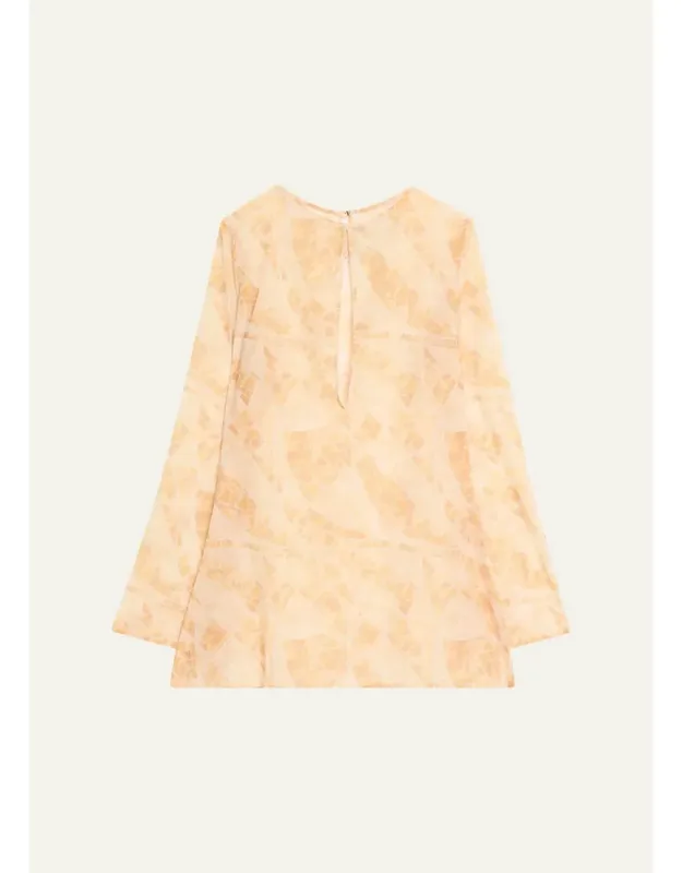 Geometric Mini Dress Coverup