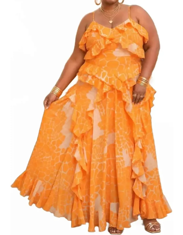 Ruffle Maxi Dress
