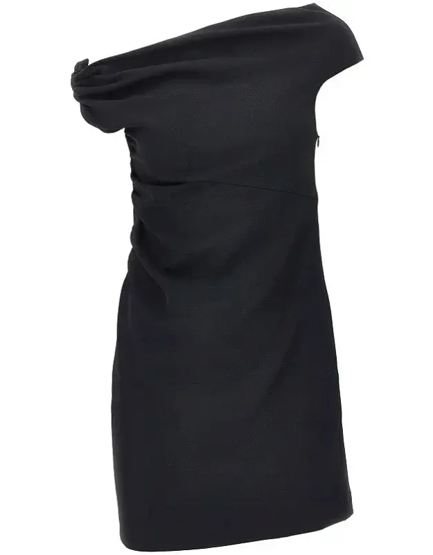 Stretch Crêpe Short Dress
