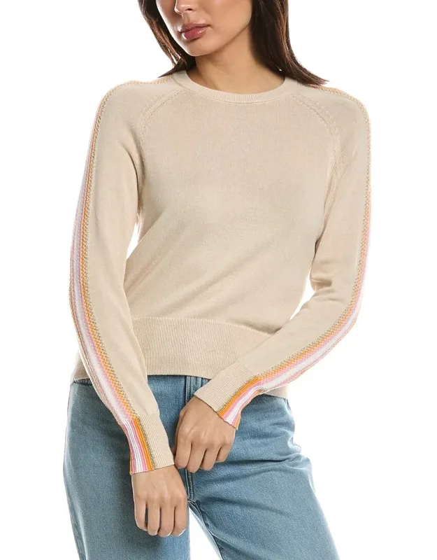 Geo Sleeve Crewneck Sweater