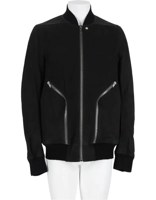 Heizer Flight Lamb Leather Bomber Jacket