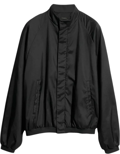 High-neck Raglan-sleeve Coat